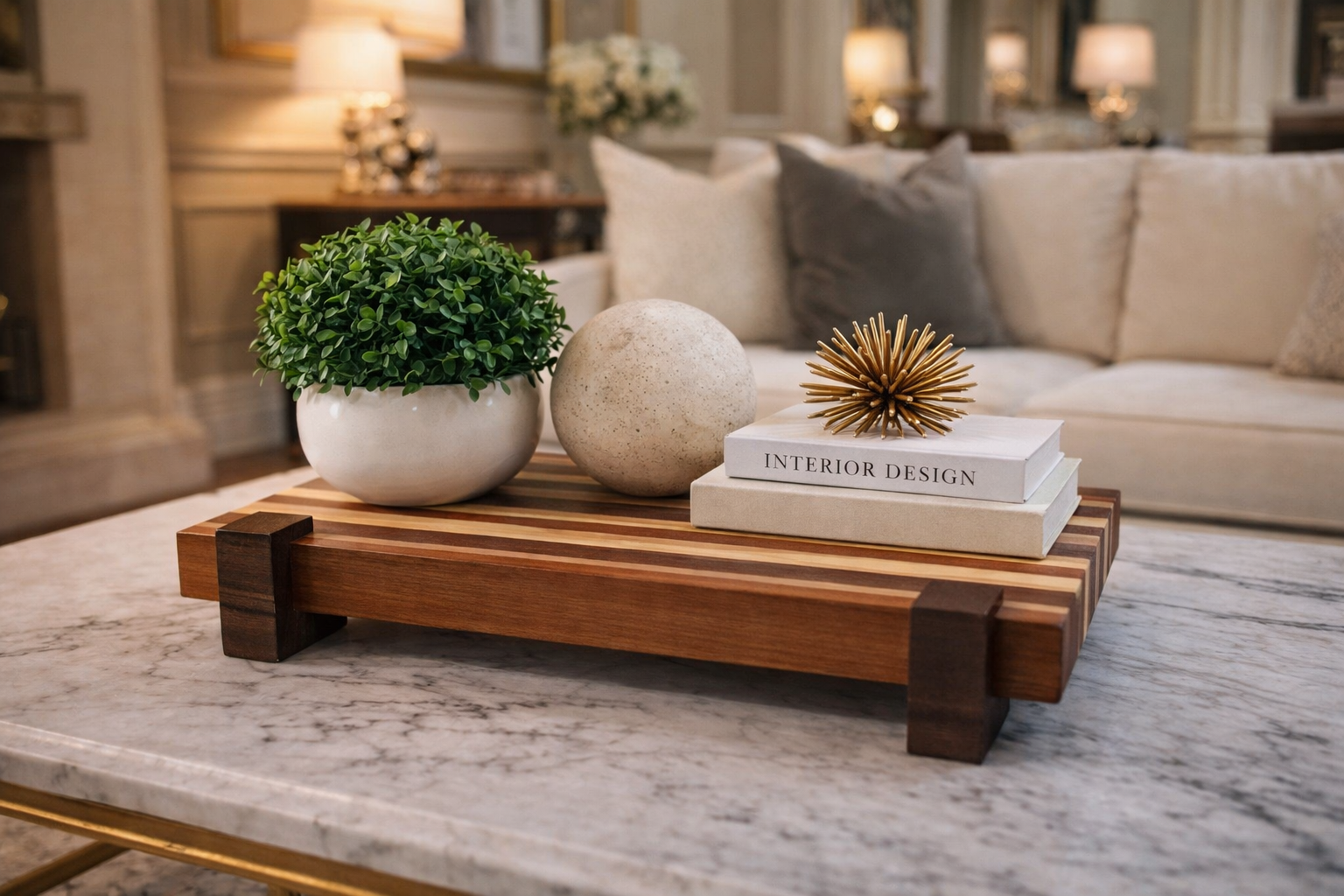 Exotic Wood Centerpiece/Charcuterie Board